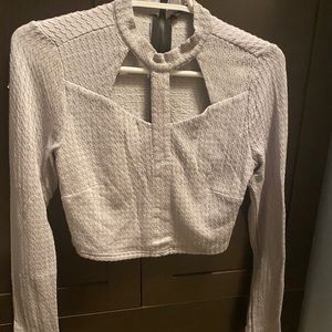 Crop 90s modern urban dressing long sleeved top S